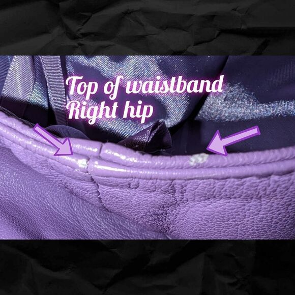 TR Vintage Wilson’s leather Pelle Studio Lavender Leather Skirt - EUC - Picture 9 of 9